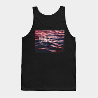 Her heart was made of liquid sunsets - Virginia woolf quote Tank Top